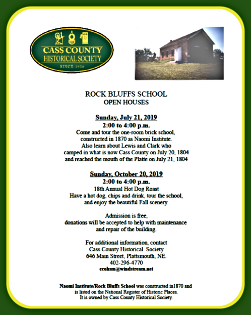 2019 07 10 PLT CCHS Rock Bluff School 1