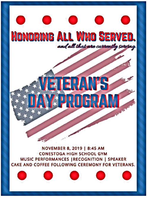 2019 11 06 MRY CONESTOGA VETS DAY 1
