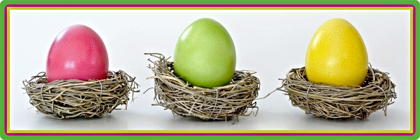 2021 03 31 Easter eggs in nests 1