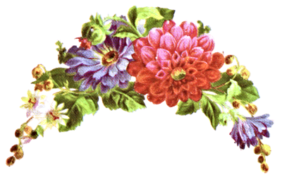 floral crescent bouquet up