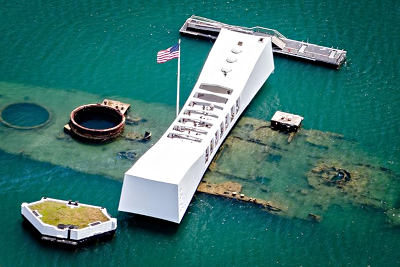 USS ARIZONA AFTER MEMORIAL