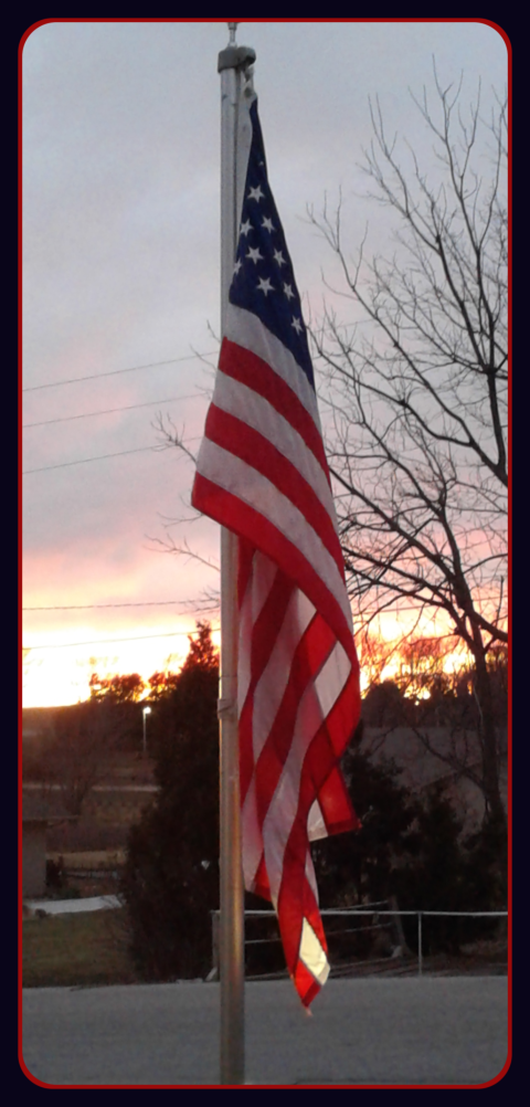 2019 01 07 Sunset flag 1