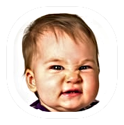 angry baby face