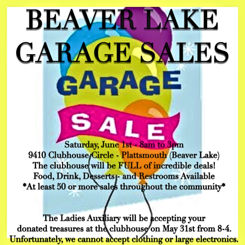 2019 05 15 beaver lake garage sale ad