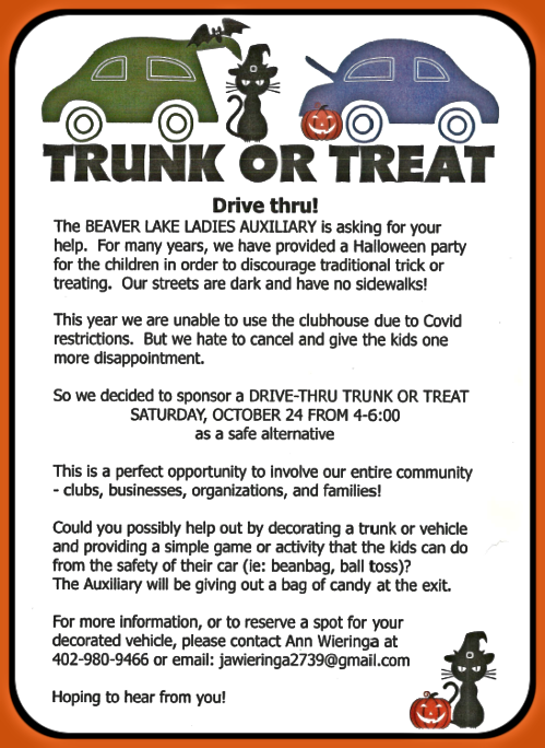 2020 09 02 BL Ladies Aux Trunk or Treat 2