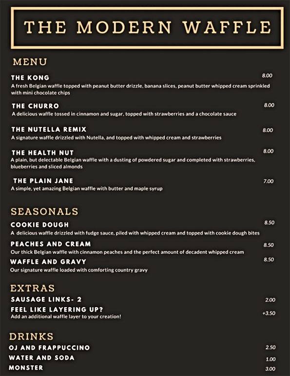2021 08 18 ELM waffle menu 1