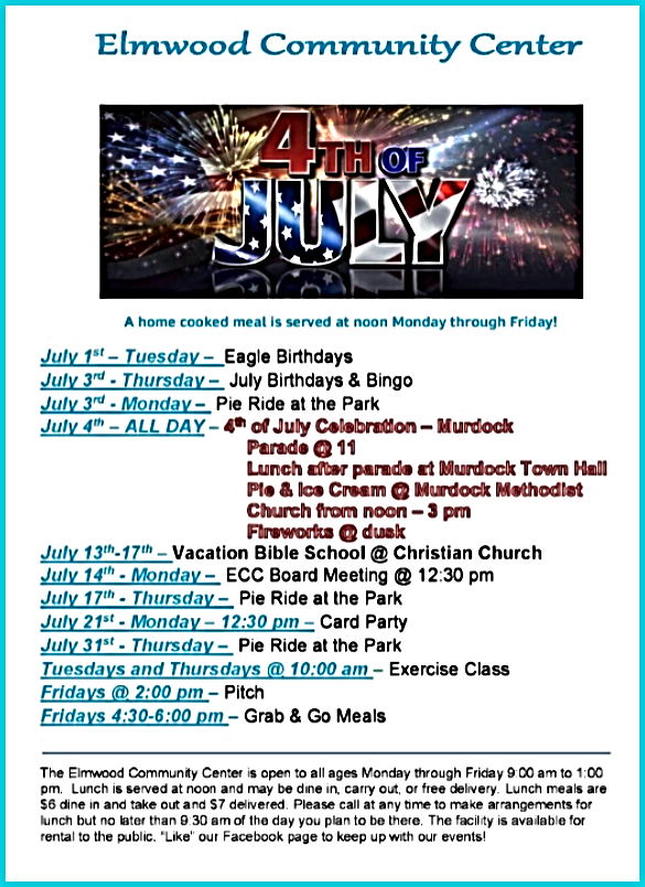 2025 07 02 ELM CC July schedule