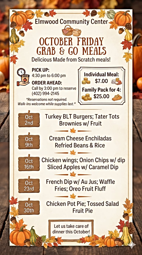 2026 09 30 ELM Grab N Go meals