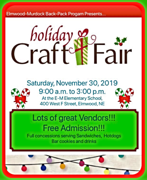 2019 11 27 ELM Backpack program Craft Fair