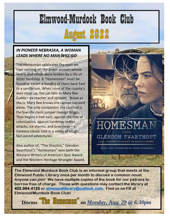 2022 08 10 ELM Library Book of the month 822
