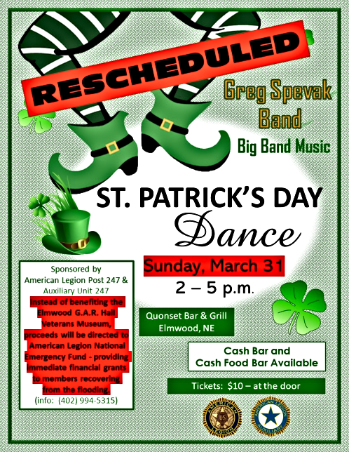 2019 03 27 Rescheduled St. Patricks Day Dance