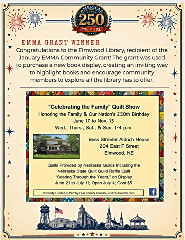 2026 07 01 ELM S A quilt show