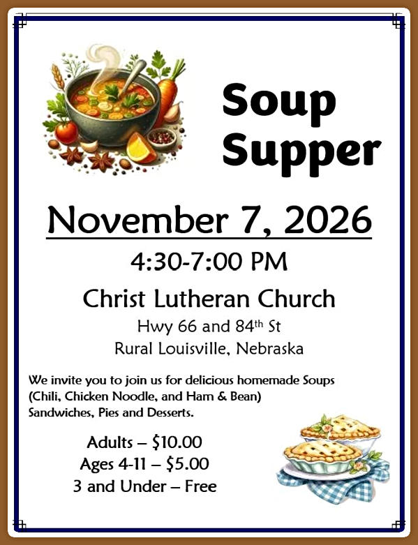 2026 10 21 LSV Christ Lutheran soup supper