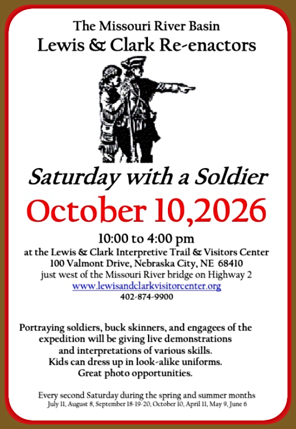2026 09 02 NC LEWIS CLARK Saturday with a Soldier 2026
