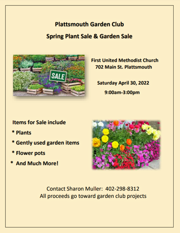 2022 04 27 PLT garden club sale 1