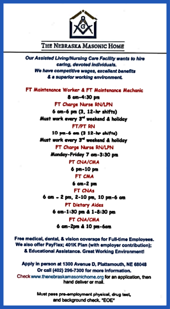 2020 11 11 PLT MASONIC HOME JOBS 2