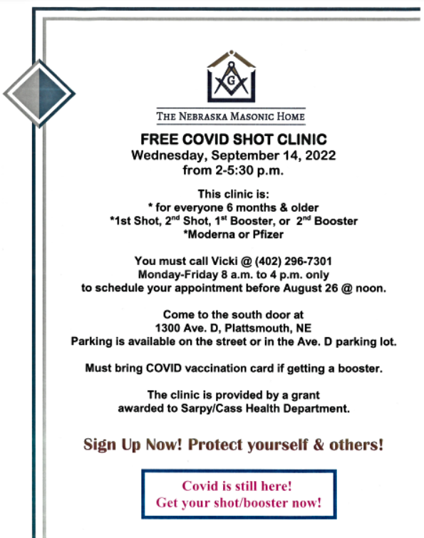 2022 08 10 MASONIC HOME COVID SHOT CLINIC 1