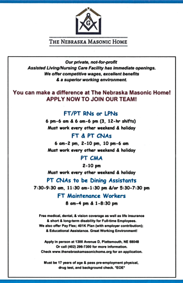 2022 08 10 PLT MASONIC HOME JOBS 1