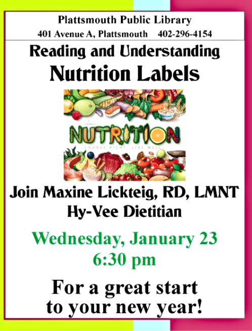 2019 01 16 PLT Lib Healthy eating