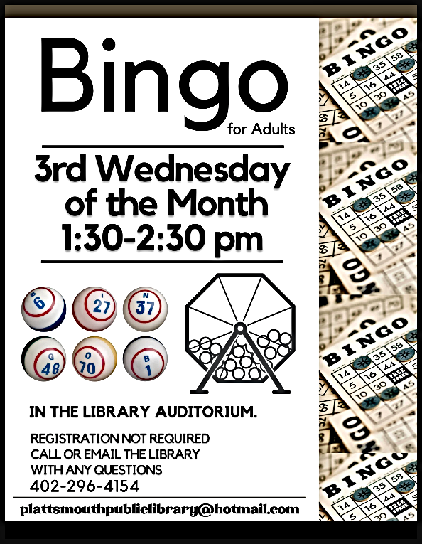 2022 11 23 PLT LIBRARY Bingo Flyers