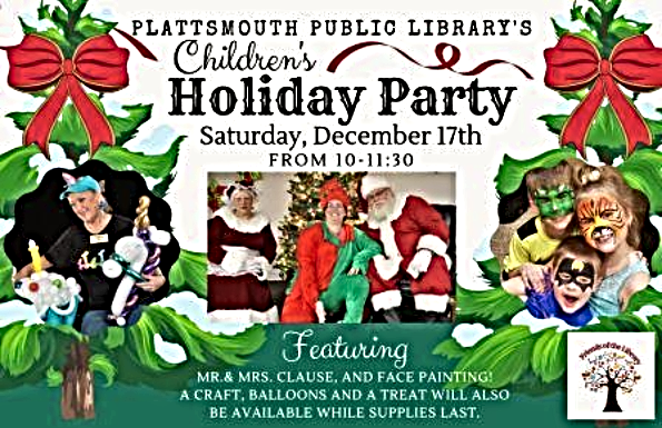 2022 11 23 PLT LIB Holiday Party Poster