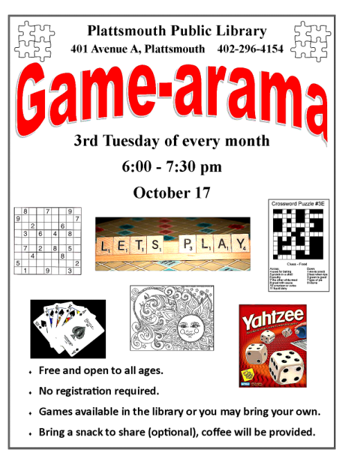 2017 10 11 PLT Lib Game arama