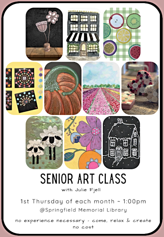 2025 09 17 SPR LIB sr art classes