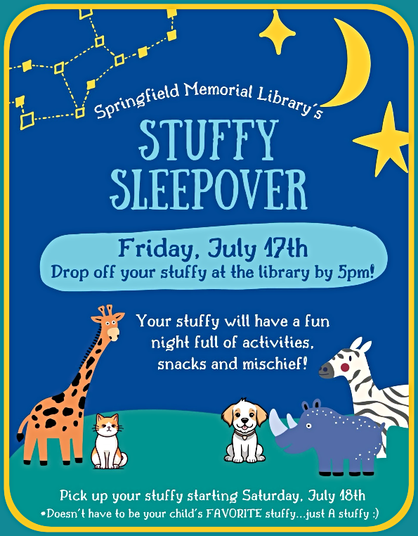 2026 07 08 SPR LIBRARY stuffy sleepover