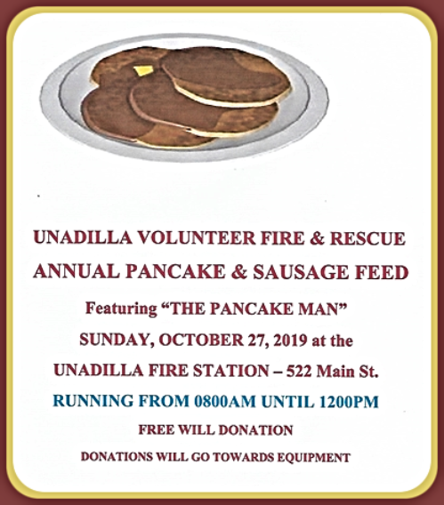 2019 10 23 UNA Fire Dept Pancakes