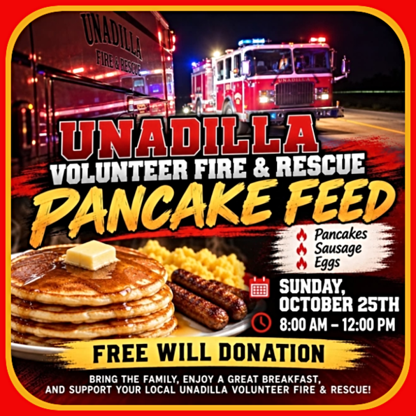2026 10 21 UNA Fire Rescue Pancake Feed