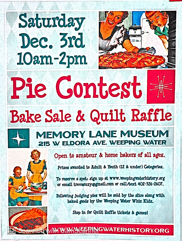 2022 11 23 WW Memory Lane pie contest