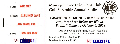2013 Lions_Football__Raffle